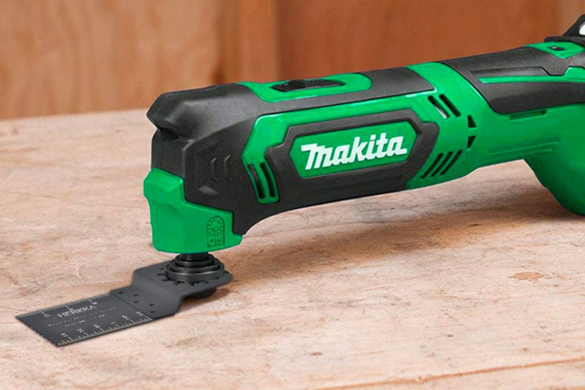 The best oscillating tool blade option ready for use on a workbench