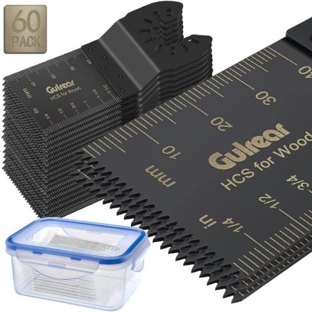  The Best Oscillating Tool Blades Option: Gulrear 60-Piece Oscillating Multi-Tool Blade Kit