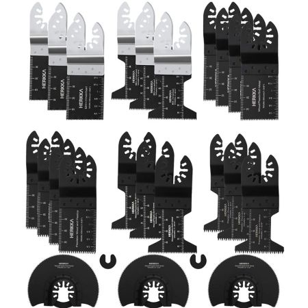 Herkka 23-Piece Oscillating Multi-Tool Saw Blade Kit
