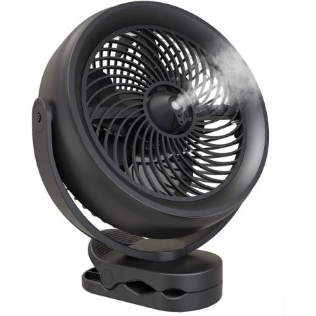 Koonie Battery-Operated Misting Fan With Clip