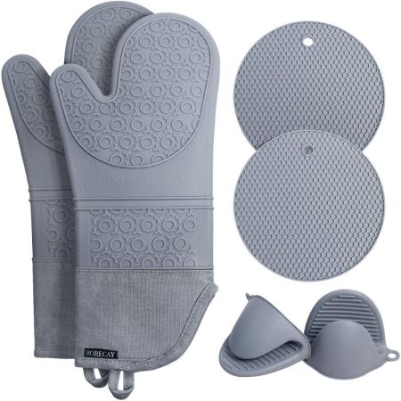Rorecay Extra Long Oven Mitts and Pot Holders