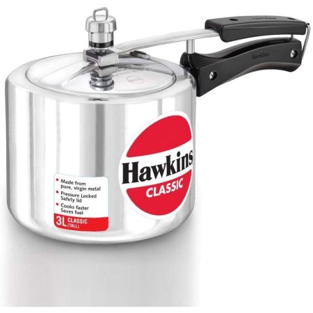 HAWKIN Classic 3-Liter New Aluminum Pressure Cooker
