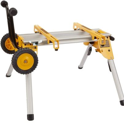 The Best Table Saw Accessories Option: DEWALT Table Saw Stand, Mobile/Rolling (DW7440RS)