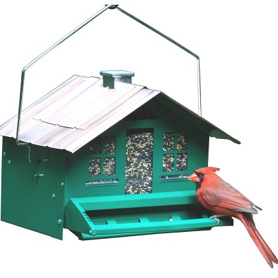 The Best Bird Feeder For Cardinals Option: Perky-Pet Squirrel-Be-Gone II Home Style Feeder