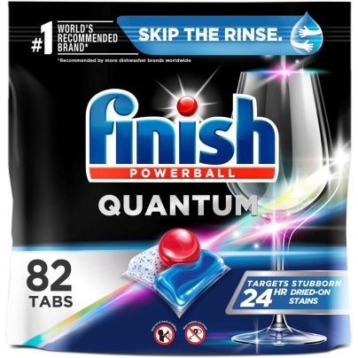 The Best Dishwasher Detergents for Hard Water Option: Finish Quantum Powerball Dishwasher Tabs