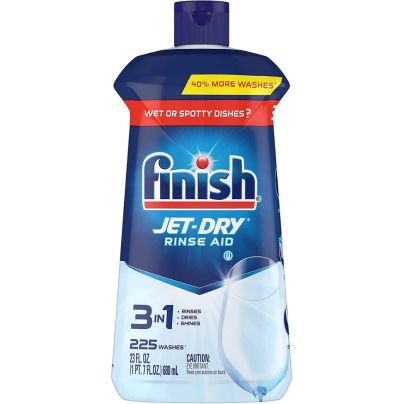 The Best Dishwasher Rinse Aid Option: Finish Jet-Dry Dishwasher Rinse Agent & Drying Agent