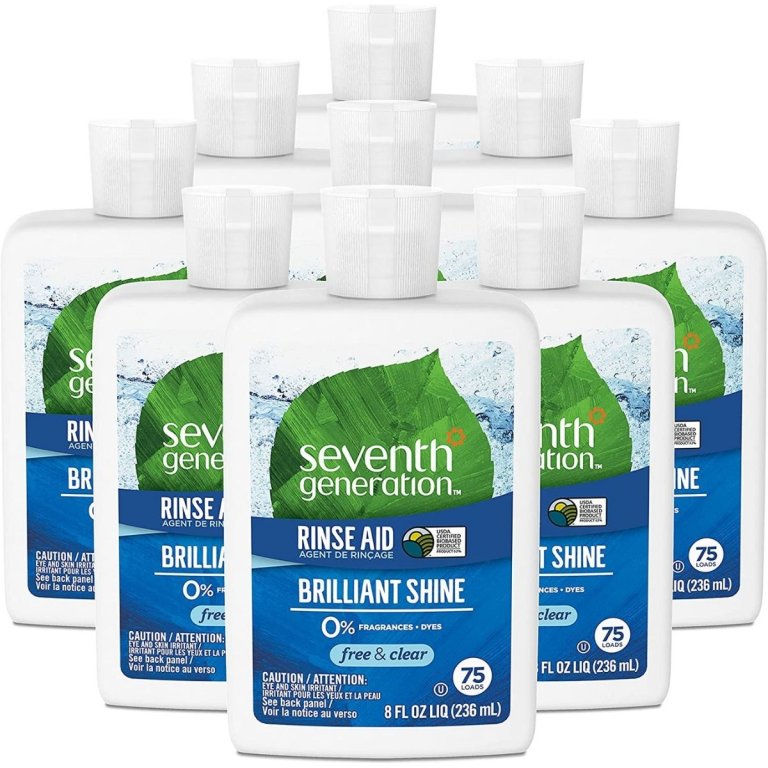  The Best Dishwasher Rinse Aid Option: Seventh Generation Rinse Aid, Free & Clear