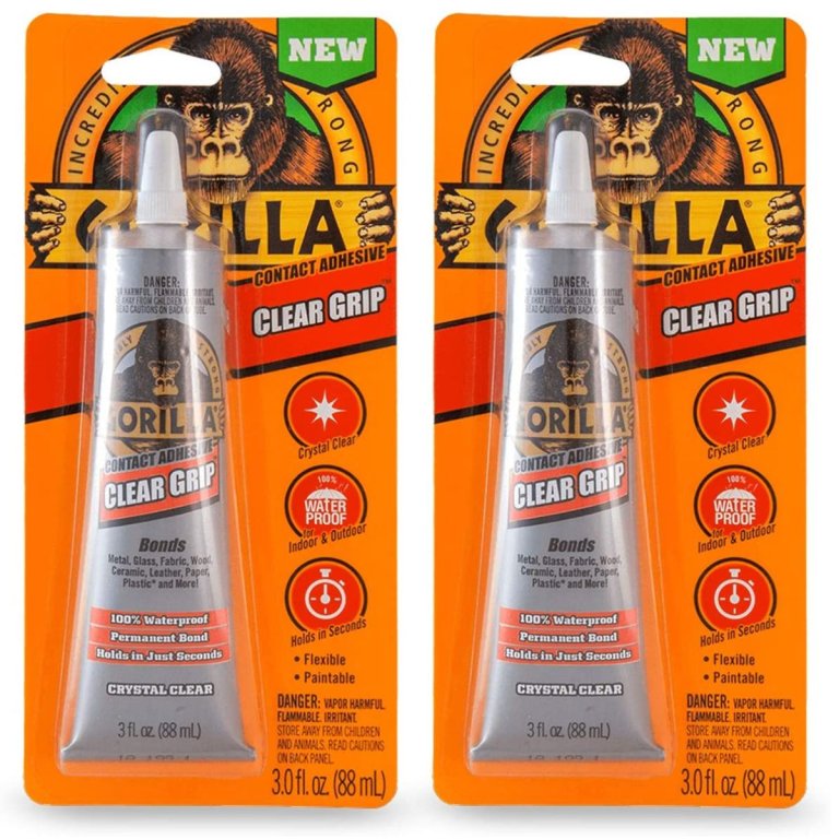  Gorilla Clear Grip Waterproof Contact Adhesive