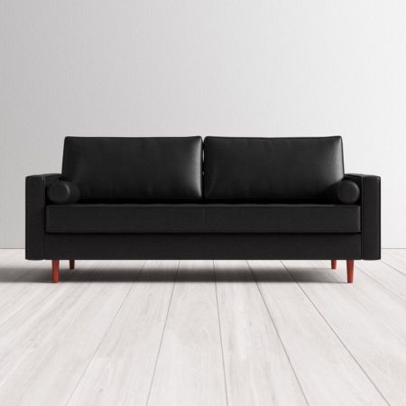 AllModern Geo 84'' Genuine Leather Sofa