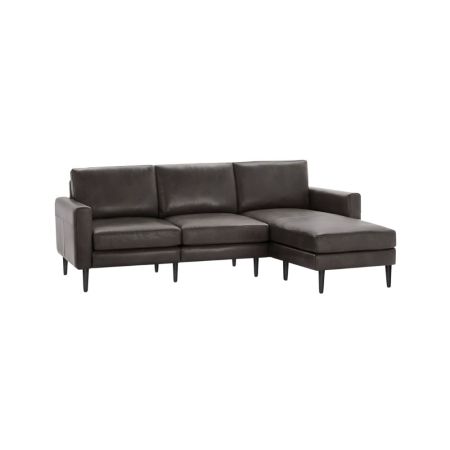 Burrow Block Nomad Leather Sectional