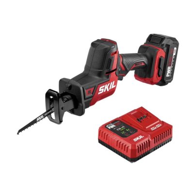 Skil PWRCORE 20 Brushless Compact Reciprocating Saw and battery charger
