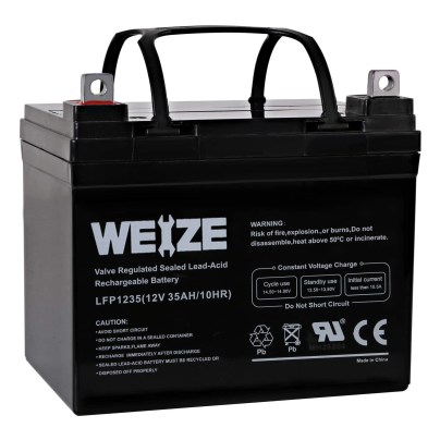 The Best Lawn Tractor Battery Option: Weize 12V 35AH Battery Rechargeable SLA Deep Cycle