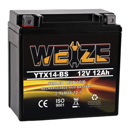 Weize YTX14 BS ATV Battery High Performance