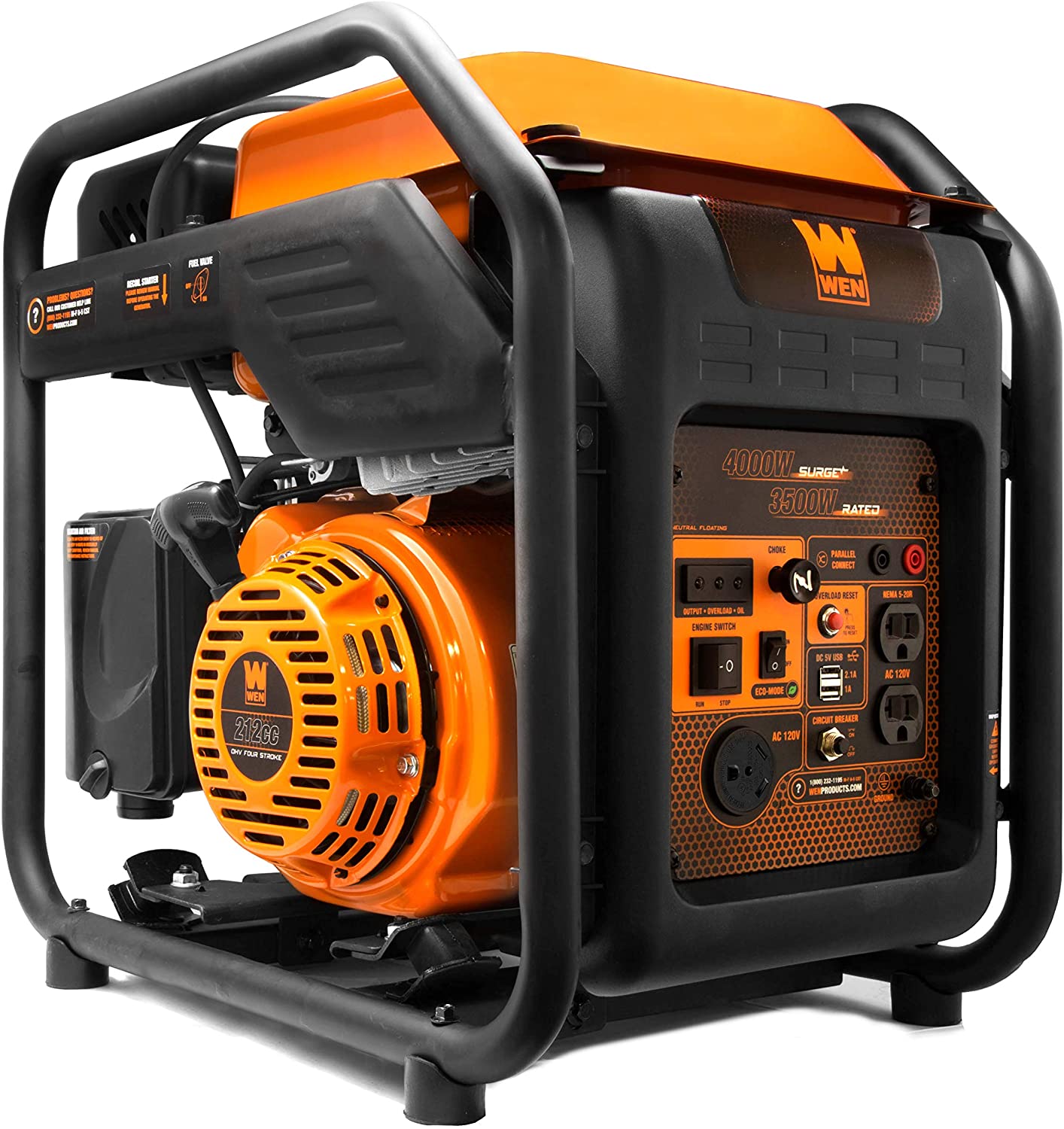 The WEN GN400i inverter generator is on a white background.