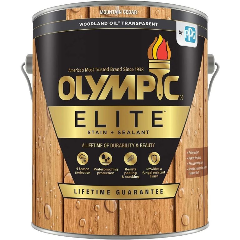 Olympic Elite Mountain Cedar Stain and Sealant