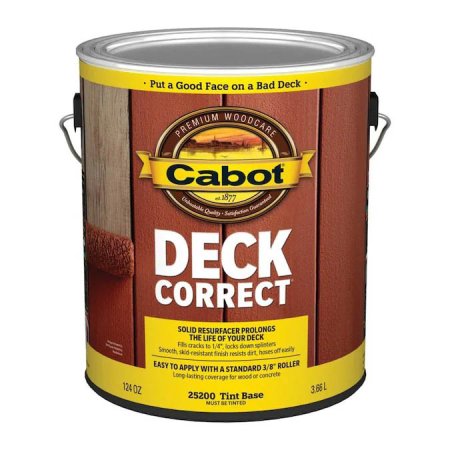  The Best Deck Resurfacer Option: Cabot DeckCorrect Tintable Satin Mildew Resistant