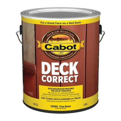 The Best Deck Resurfacer Option: Cabot DeckCorrect Tintable Satin Mildew Resistant