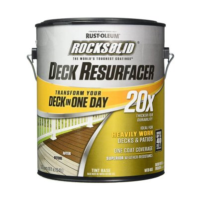Rust-Oleum RockSolid 20X Deck Resurfacer on a white background