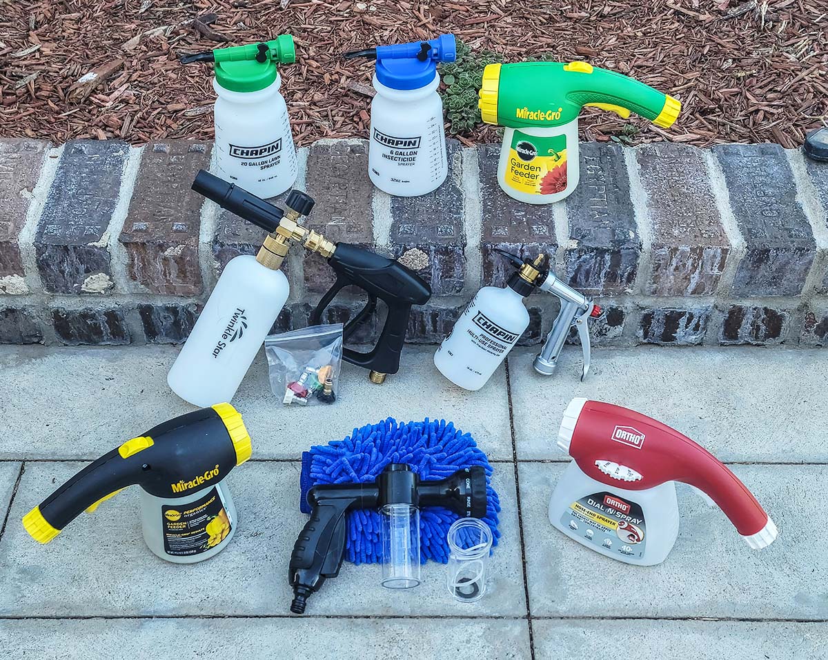 Seven of the Best Hose-End Sprayers for lawn, garden, and outdoor cleaning