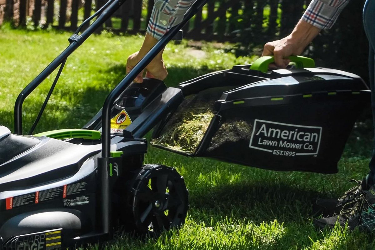 a person using of one of the Best Push Mower models