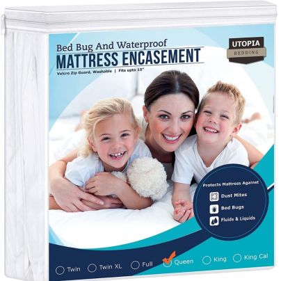 The Best Bed Bug Mattress Cover Option: Utopia Bedding Zippered Mattress Encasement
