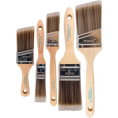 The Best Brushes for Polyurethane Option: Pro Grade Set of 5 Paint Brushes