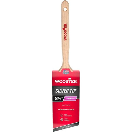  Wooster Brush 5221 2½-In. Silver Tip Angle Sash Brush on a white background