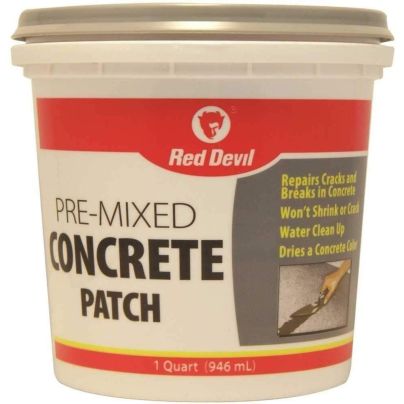 The Best Concrete Patch Option: Red Devil 0644 Pre-Mixed Concrete Patch