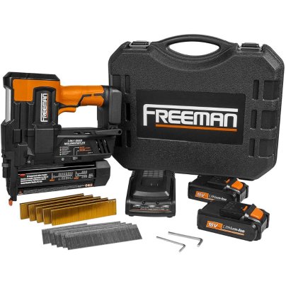 The Best Cordless Brad Nailer Option: Freeman 18V 2-in-1 18GA Cordless Brad Nailer