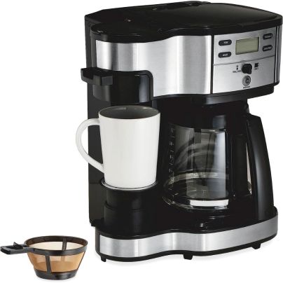 The Best Dual Coffee Maker Option: Hamilton Beach 49880Z 2-Way 12-Cup Coffee Maker