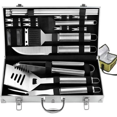 Romanticist 20-Piece Complete Grill Accessories Kit on white background