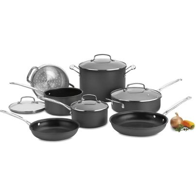 The Best Hard Anodized Cookware Option: Cuisinart Chef's Classic Hard-Anodized Cookware Set