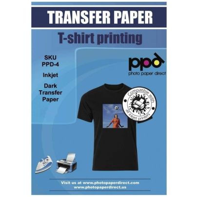 The Best Heat Transfer Paper Option: PPD Inkjet Premium Iron-On Dark T Shirt Transfers