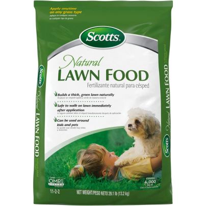 The Best Organic Lawn Fertilizer Option: Scotts Natural Lawn Food