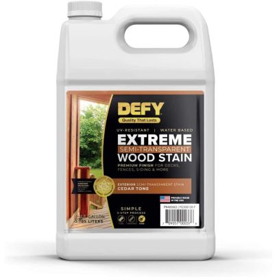 The Best Stain For Cedar Option: DEFY Extreme Crystal Clear Exterior Wood Stain