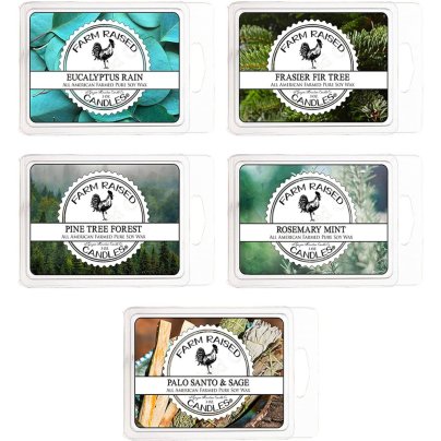 The Best Wax Melts Option: Farm Raised Candles Earth Mix. Scented Wax Melt Cubes