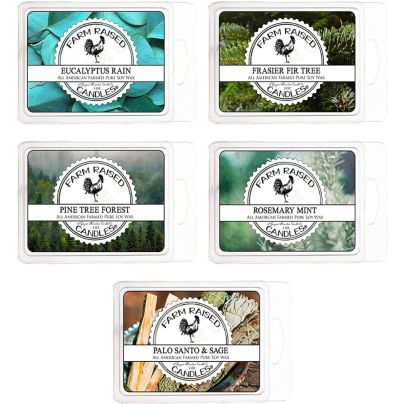 The Best Wax Melts Option: Farm Raised Candles Earth Mix. Scented Wax Melt Cubes