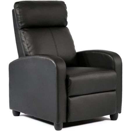 FDW Store Wingback Recliner Chair Leather