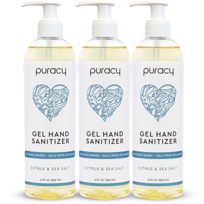 Best Natural Hand Sanitizer Options: Puracy Hand Sanitizer Gel Set for Home and Office