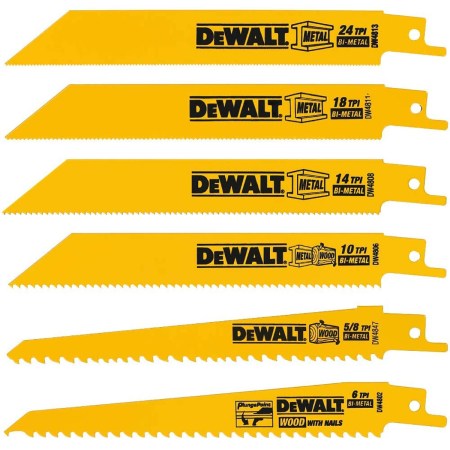 DEWALT Reciprocating Saw Blades, Metal/Wood Cutting