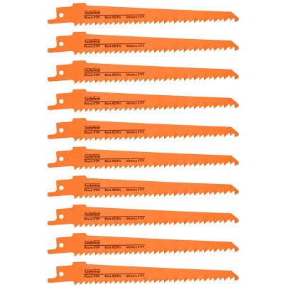 The Best Sawzall Blades Options: Luckyway 10-Piece 6 Inch Reciprocating Saw Blades Set