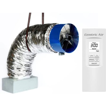  QA-Deluxe Wireless Remote Control Whole House Fan on a white background