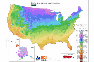 GIF of 2012 and 2023 USDA Plant Hardiness Zone maps showing the differences between the maps.