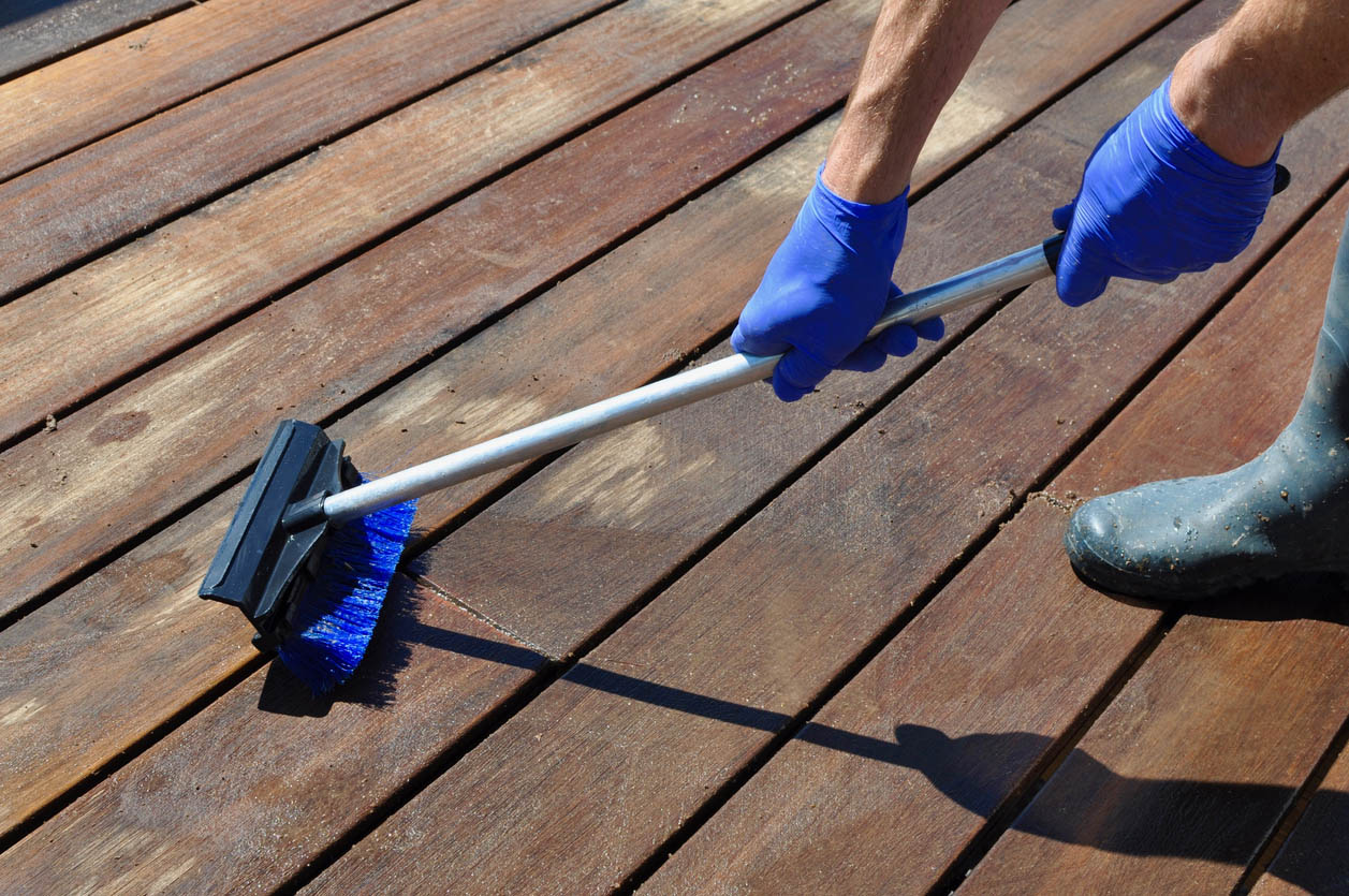 How to Restore a Weathered Deck Clean an Unfinished Deck