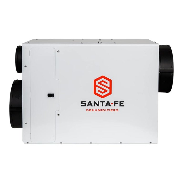  The Santa Fe Ultra98 Whole-House Ventilating Dehumidifier on a white background.