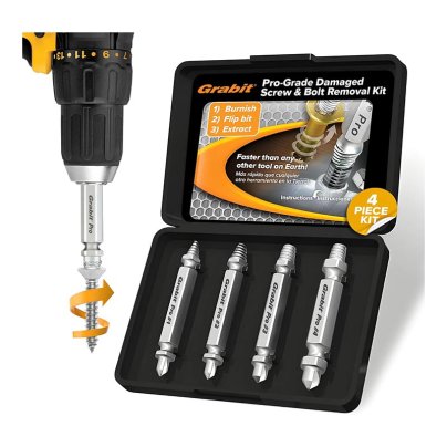 The Best Screw Extractor Option Alden Grabit Pro Bolt and Screw Extractor 4-Piece Kit
