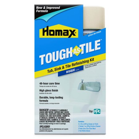 Homax Aerosol Tough as Tile Tub Refinishing Kit 