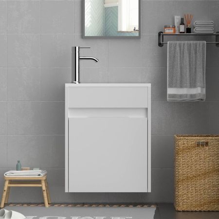 Eclife 16-Inch Bathroom Vanity With Sink Combo