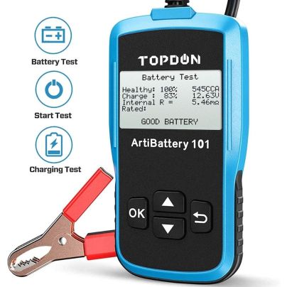 The Best Battery Tester Option: TT TOPDON Car Battery Tester AB101 12V