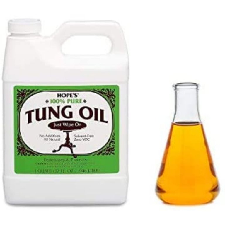 The Best Finish For Kitchen Table Option: HOPE’S 100% Pure Tung Oil, Wood Finish for Furniture
